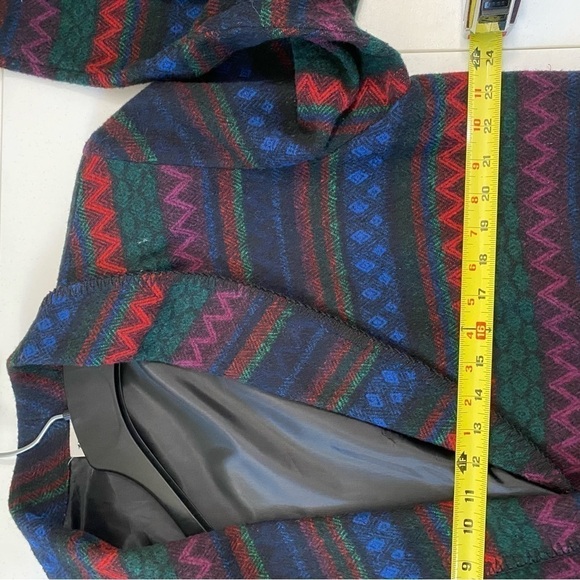 Vintage Katie Brooke Blazer coat Womens Sz 16 wool blend Aztec southwestern USA - Picture 10 of 12